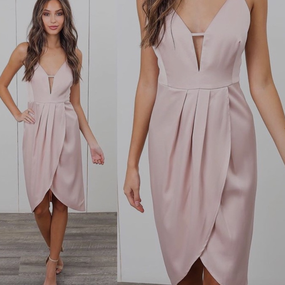 Light Pink Midi Vici Dress